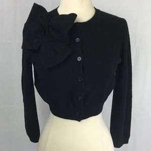 Moschino Black Cardigan w Bow IT 42 US 8